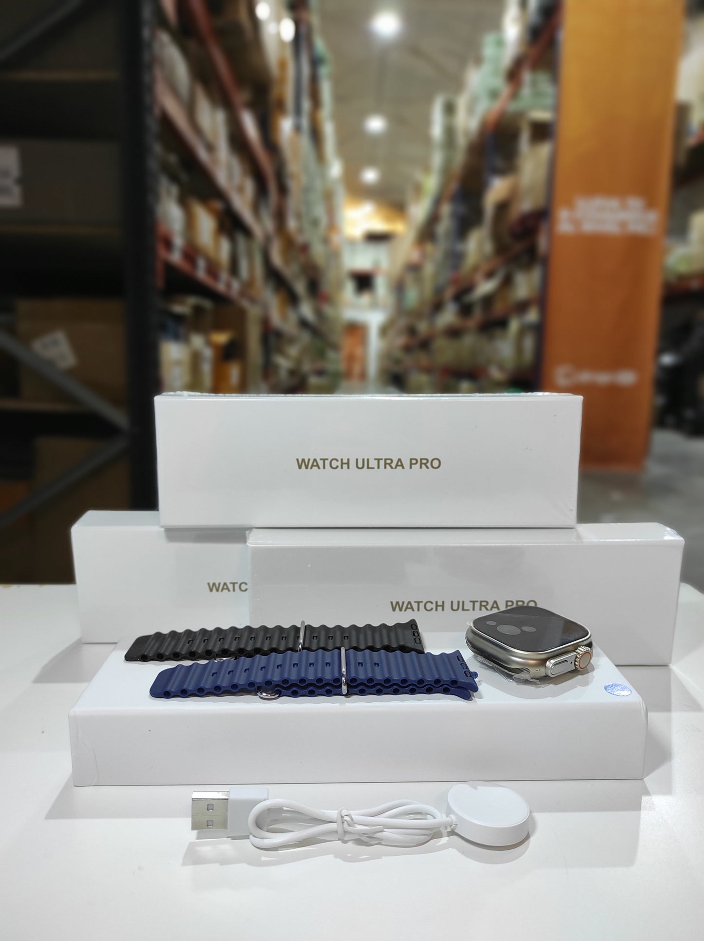 Smartwatch Ultra Pro con 2 correas ( negro + azul )